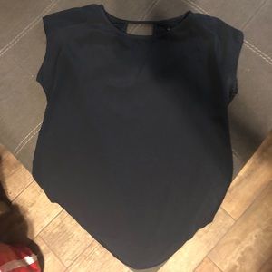 Navy Banana Republic blouse